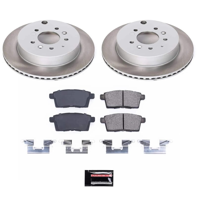 PowerStop — Semi-Coated Rotor and Low-Dust Ceramic Brake Pad Kit