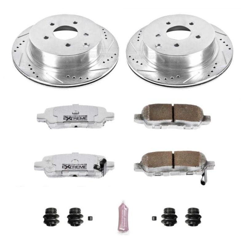 PowerStop — Z26 Street Performance Ceramic Brake Pad and Drilled & Slotted Rotor Kit