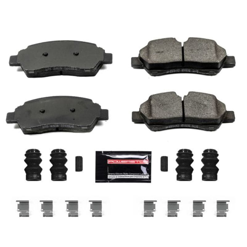 PowerStop — PowerStop - Z23 Daily Driver Carbon-Fiber Ceramic Brake Pads with Hardware Kit