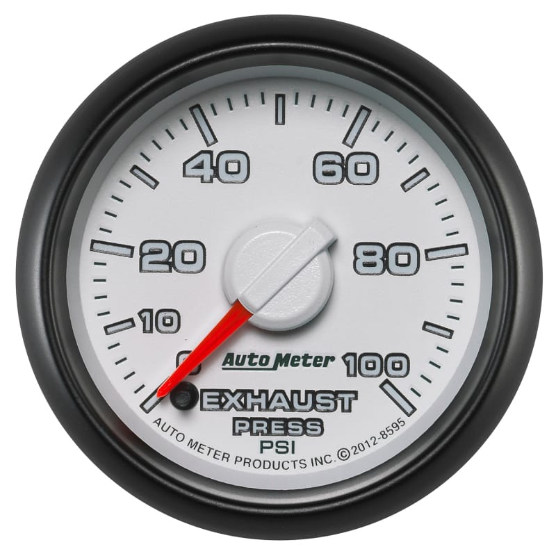 AutoMeter — GAUGE, EXHAUST PRESS., 2 1/16" , 100PSI, STEPPER MOTOR, RAM GEN 3 FACTORY MATCH