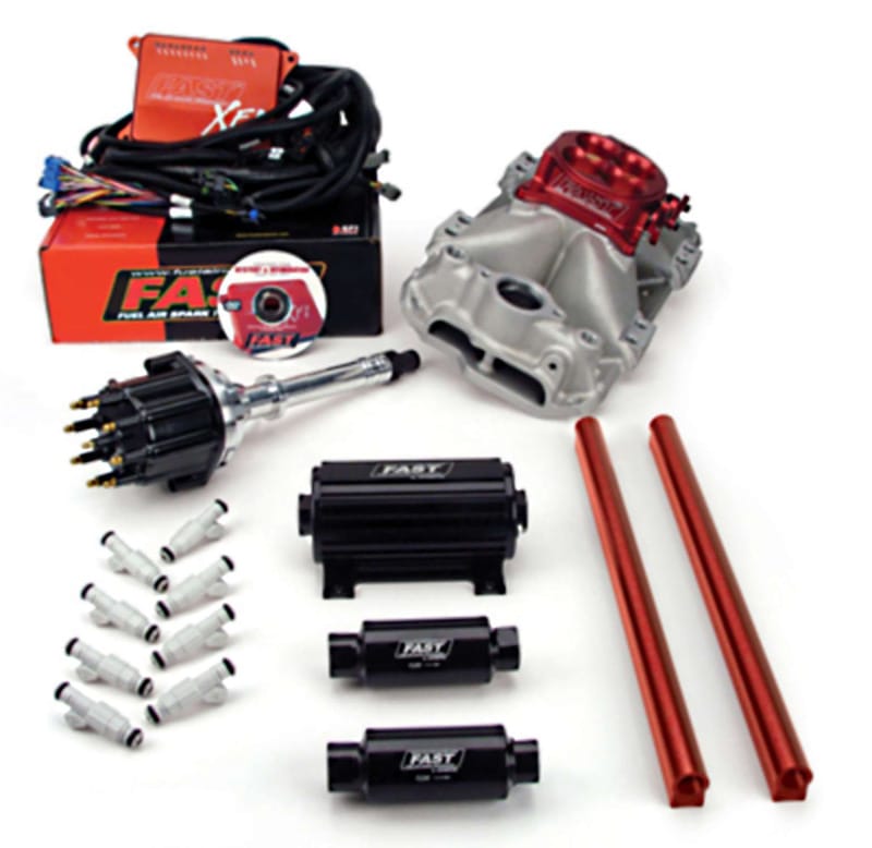 FAST — XFI 2.0 Chevrolet Small Block EFI Kit w/ Red Throttle Body and 1,000 HP Pump