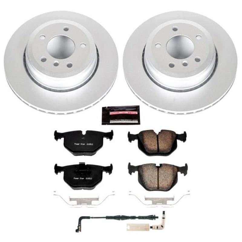 PowerStop — Genuine Geomet Coated Rotor and Carbon-Fiber Ceramic Brake Pad Kit