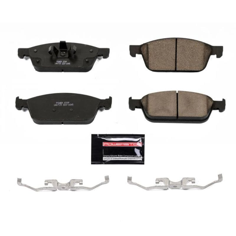 PowerStop — PowerStop - Z23 Daily Driver Carbon-Fiber Ceramic Brake Pads with Hardware Kit