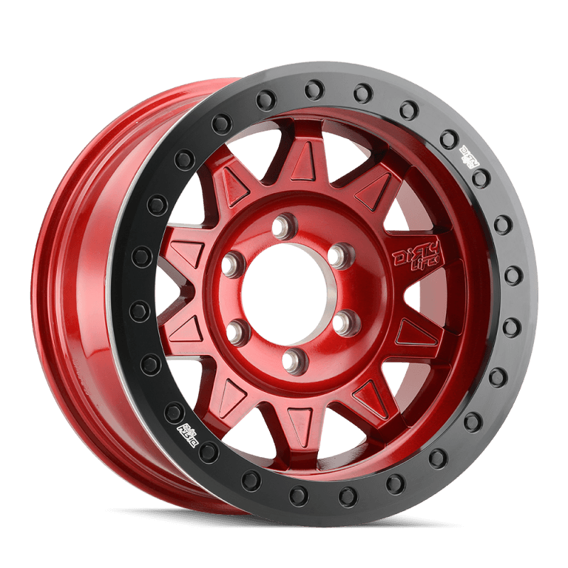 Dirty Life — Dirty Life 9302 Roadkill Race 17x9/5x127 BP/-14mm Offset/71.5mm Hub Crimson Candy Red Wheel Beadlock