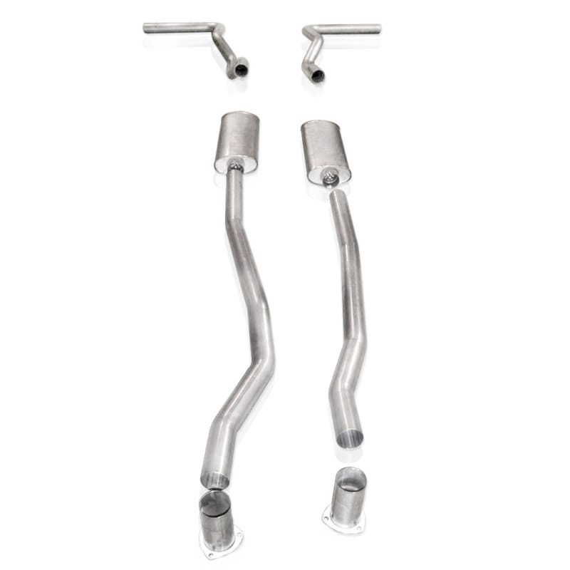 Stainless Works — Stainless Works Catback Dual Chambered Round Mufflers Performance Connect