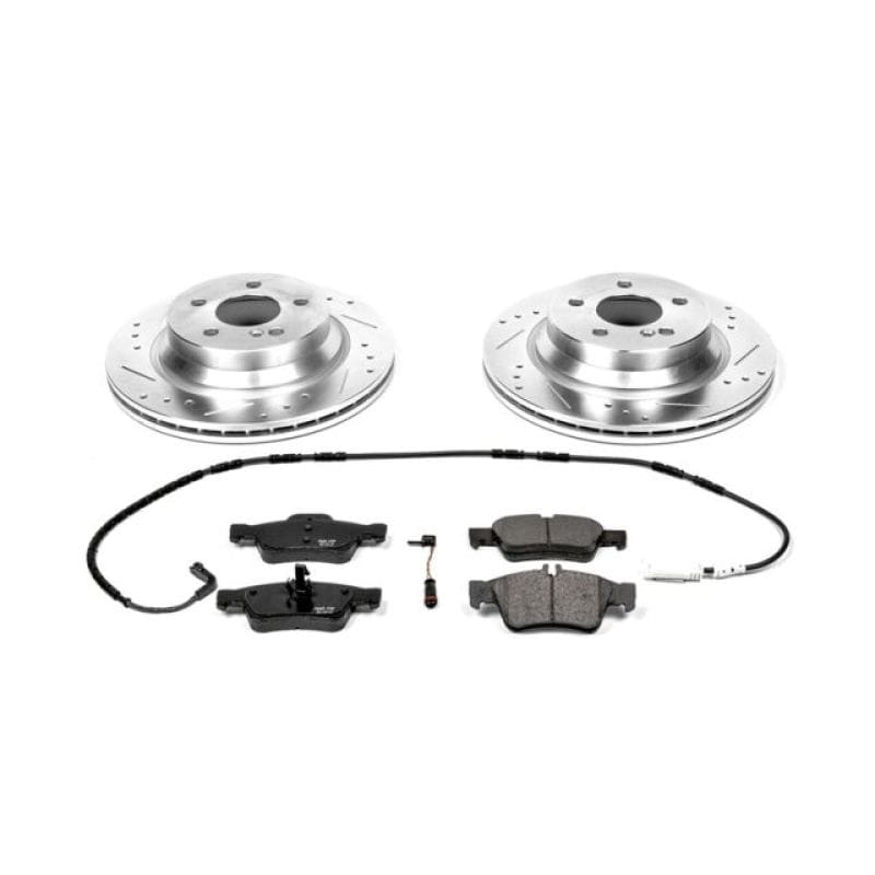 PowerStop — Z23 Daily Driver Carbon-Fiber Ceramic Brake Pad and Drilled & Slotted Rotor Kit