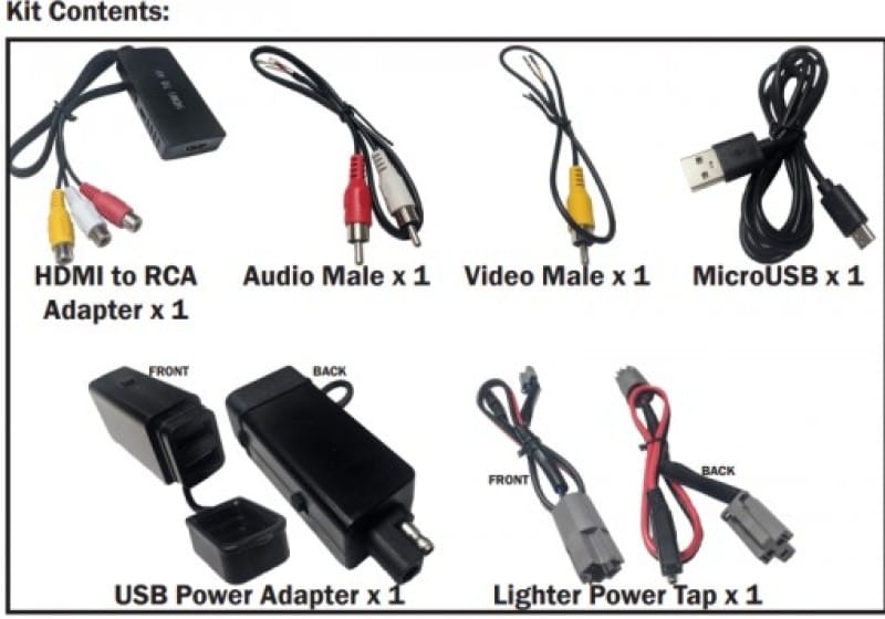 Tazer — Tazer 15-17 Dodge Challenger/Charger/20-22 Jeep Gladiator/Wrangler HDMI AV Input Kit - Type A
