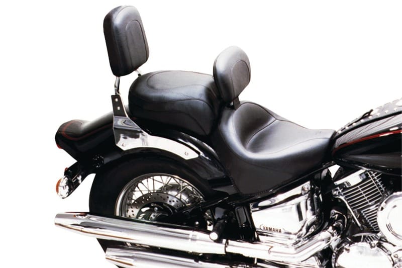 Mustang Motorcycle — Mustang 00-11 Yamaha V-Star 1100 Classic,02-11 V-Star 1100 Silverado Touring 2PC Seat- Black