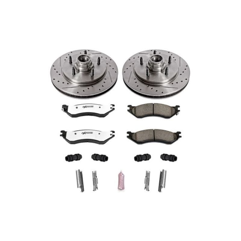 PowerStop — Z36 Truck and SUV Carbon-Fiber Ceramic Brake Pad and Drilled & Slotted Rotor Kit