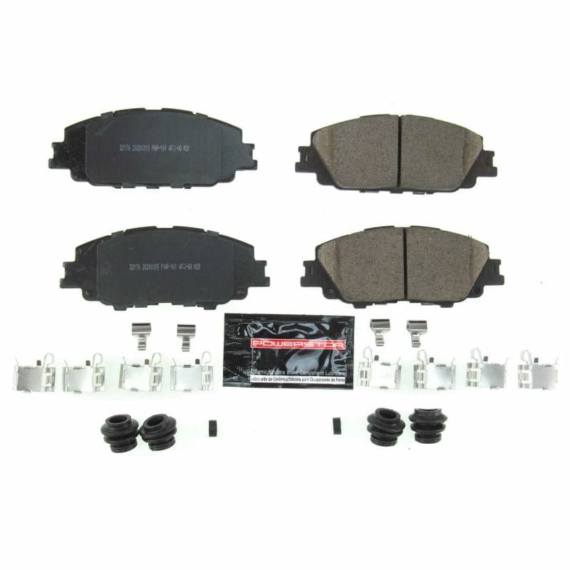 PowerStop — PowerStop - Z23 Daily Driver Carbon-Fiber Ceramic Brake Pads with Hardware Kit