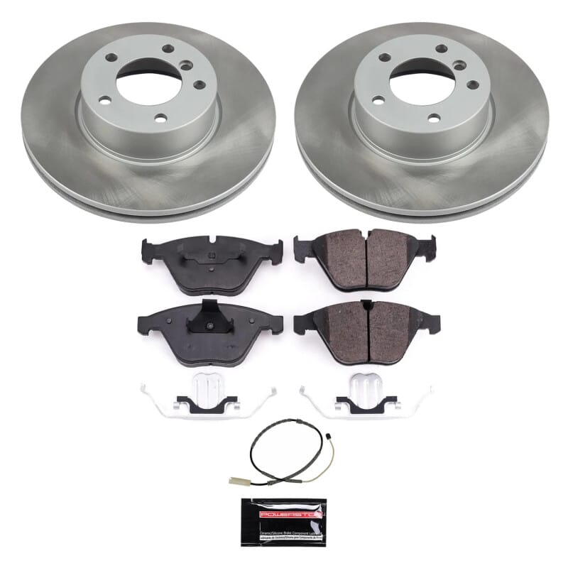 PowerStop — Semi-Coated Rotor and Low-Dust Ceramic Brake Pad Kit