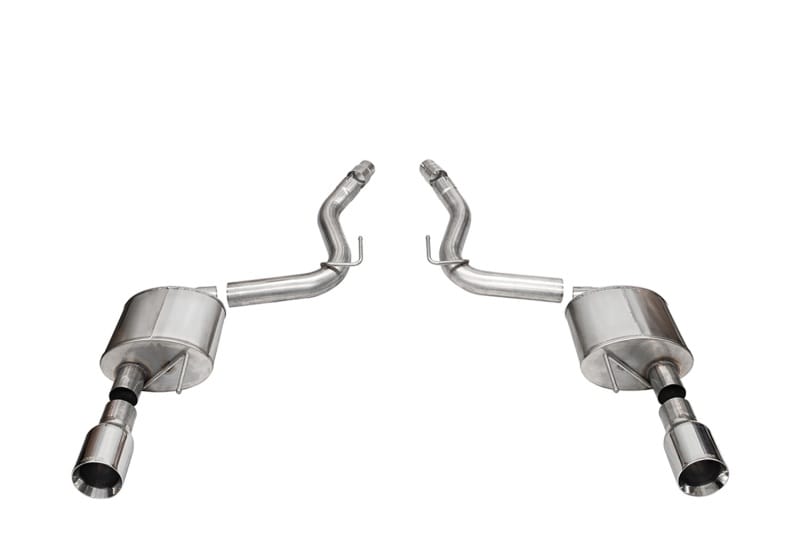 CORSA Performance — 3.0in. Dual Rear Exit Axle-Back Exhaust System with 4.5in. Polished Straight Cut