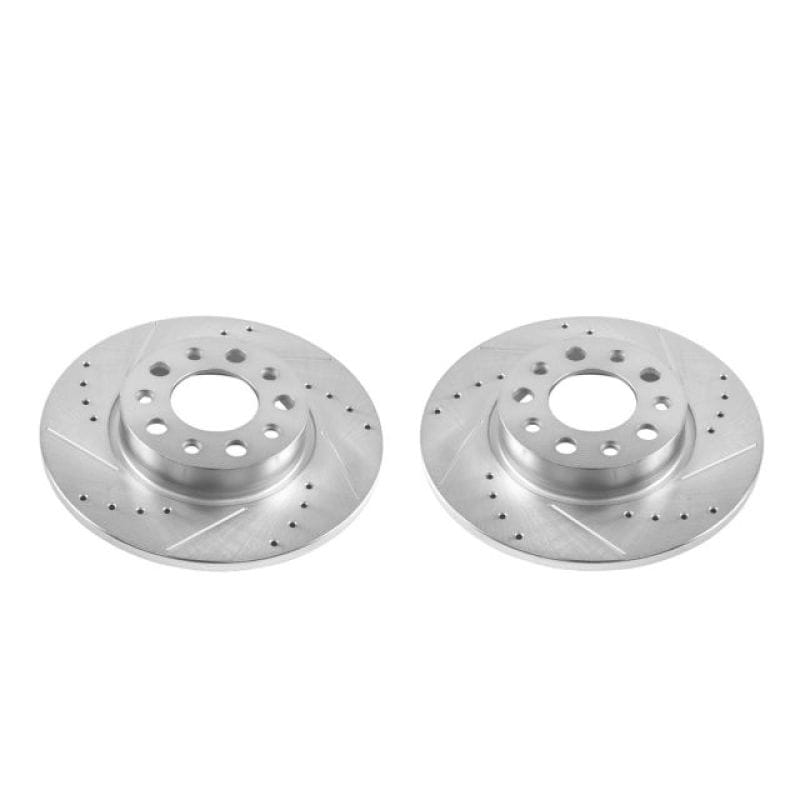 PowerStop — PowerStop Evolution Performance Drilled, Slotted & Plated Brake Rotor Pair