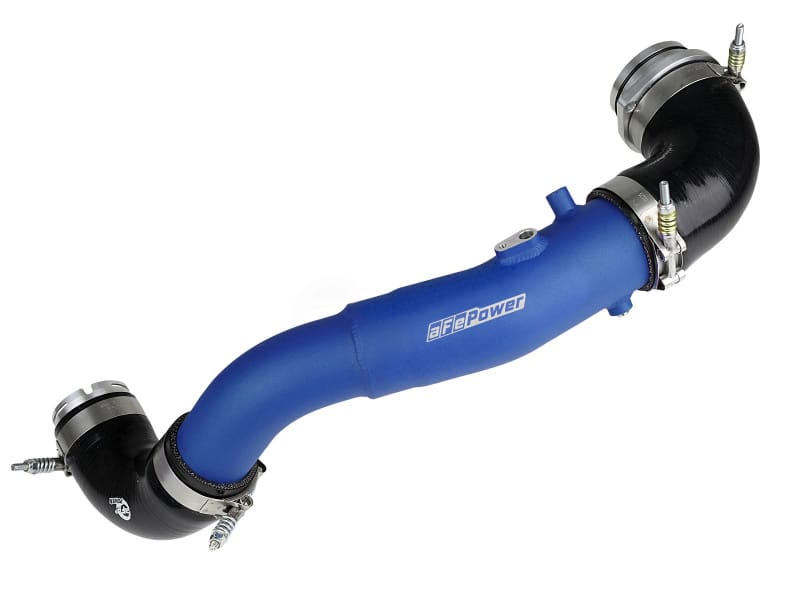 aFe — BladeRunner 2-1/2 IN to 3 IN Aluminum Hot-Side Charge Pipe Blue