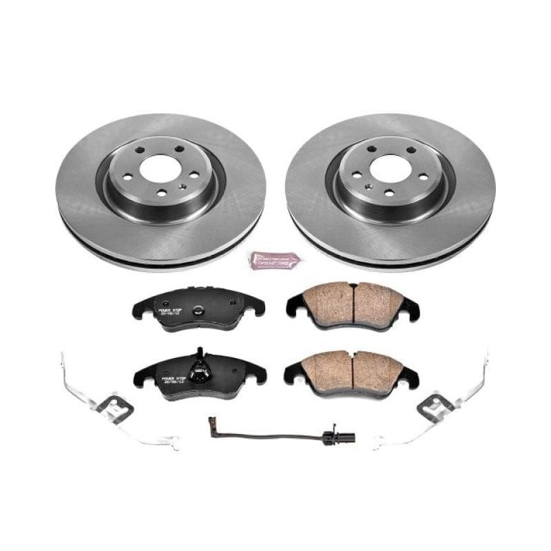 PowerStop — OE Stock Replacement Low-Dust Ceramic Brake Pad and Rotor Kit