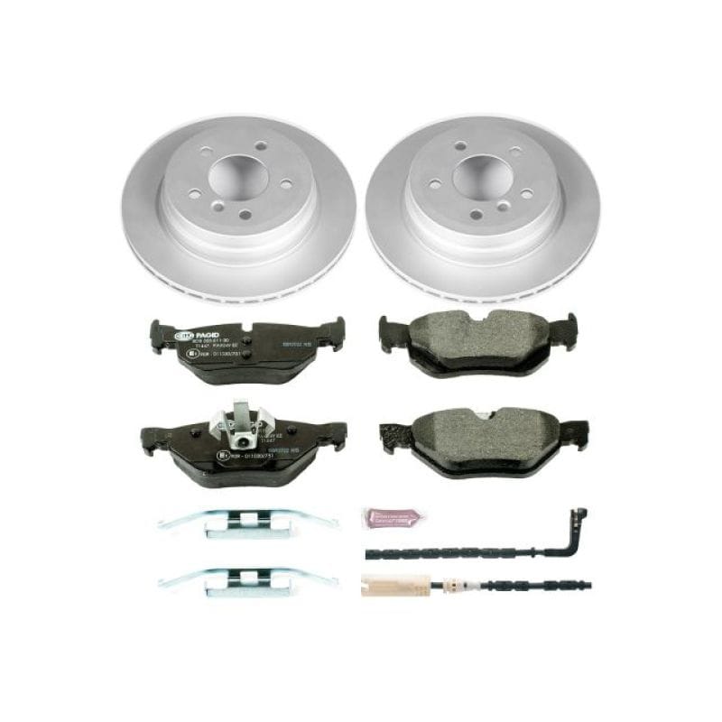 PowerStop — Genuine Geomet Coated Rotors, ECE-R90 Brake Pads + Hardware Kit