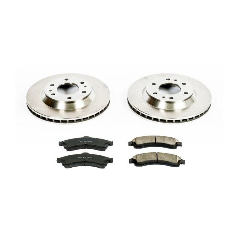 PowerStop — OE Stock Replacement Low-Dust Ceramic Brake Pad and Rotor Kit