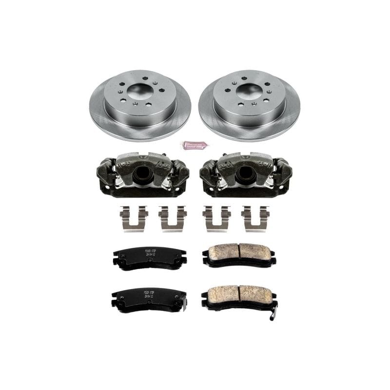 PowerStop — OE Stock Replacement Low-Dust Ceramic Brake Pad, Rotor and Caliper Kit