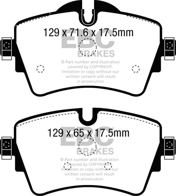 EBC — EBC 14+ Mini Hardtop 2.0 Turbo Cooper S Ultimax2 Front Brake Pads
Disc Brake Pad