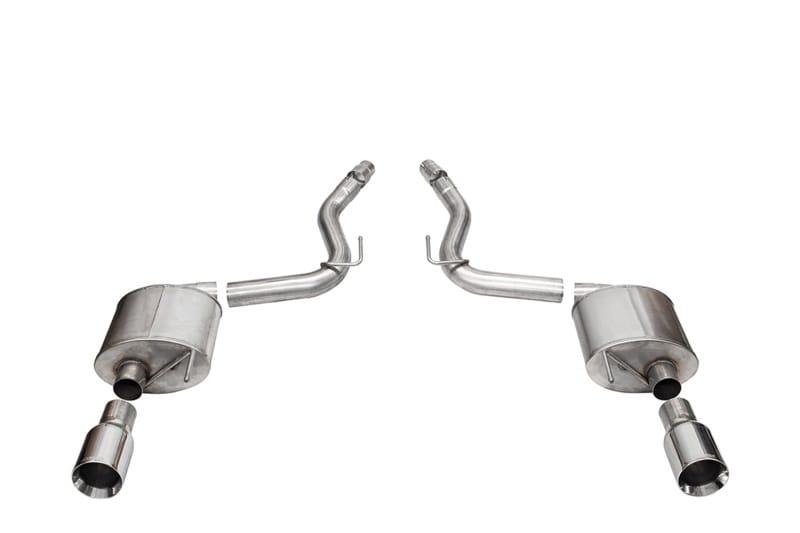 CORSA Performance — 3.0in. Dual Rear Exit Axle-Back Exhaust System with 4.5in. Polished Straight Cut