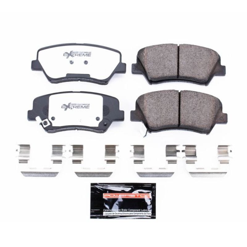 PowerStop — PowerStop - Z26 Performance Carbon-Fiber Ceramic Brake Pads with Hardware Kit