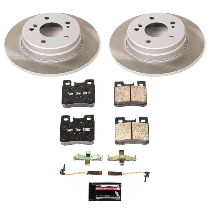 PowerStop — Semi-Coated Rotor and Low-Dust Ceramic Brake Pad Kit