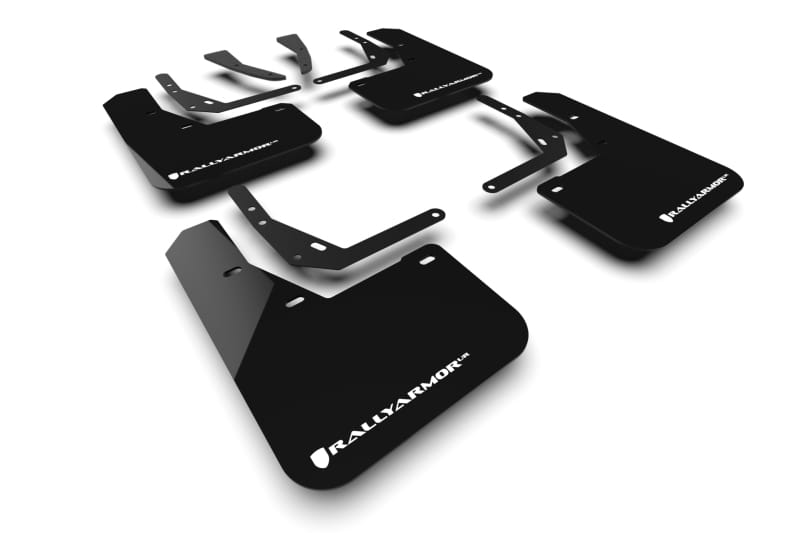 Rally Armor — Black Mud Flap/White Logo