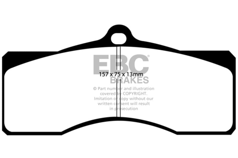 EBC — EBC 68-69 Chevrolet Camaro (1st Gen) 4.9 Yellowstuff Front Brake Pads
Disc Brake Pad