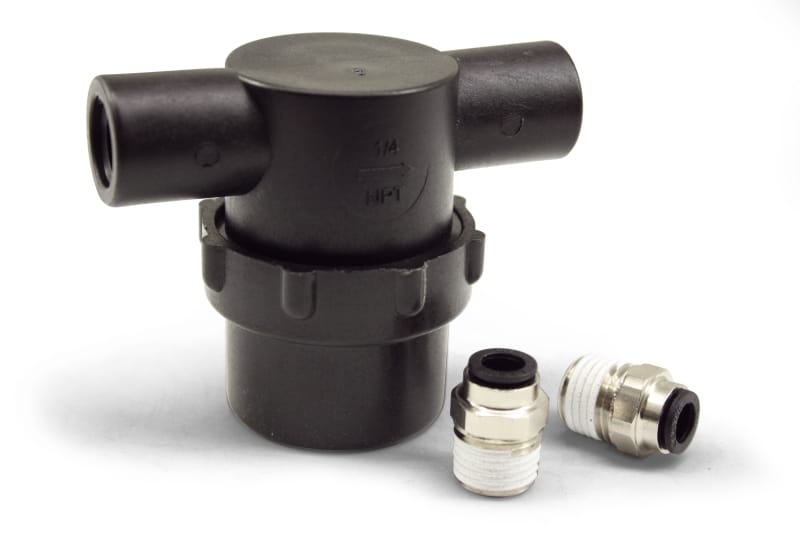 AEM — The AEM Water Injection Kit is a safe and economical way to reduce air inlet temperatures to increase boost pressure for more power. Lower air inlet temperatures allow users to advance timing without having to run higher-octane fuel. This is the most complete kit available on the market straight out of the box- no additional parts required.

*STANDARD WATER INJECTION KIT*
 * Universal kit includes everything you need for installation
 * Progressive, controller-driven 150 PSI pump
 * One-gallon t
AEM Water/Methanol Injection Inline Filter