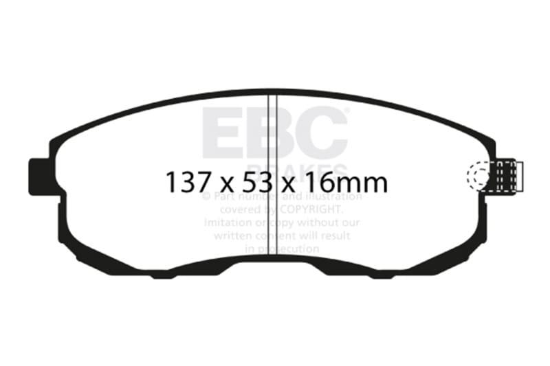 EBC — Redstuff Ceramic Low Dust Brake Pads