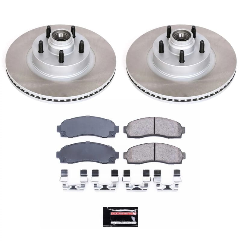 PowerStop — Semi-Coated Rotor and Low-Dust Ceramic Brake Pad Kit
