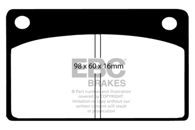EBC — EBC 66-68 Volvo 140 1.8 Yellowstuff Front Brake Pads
Disc Brake Pad
