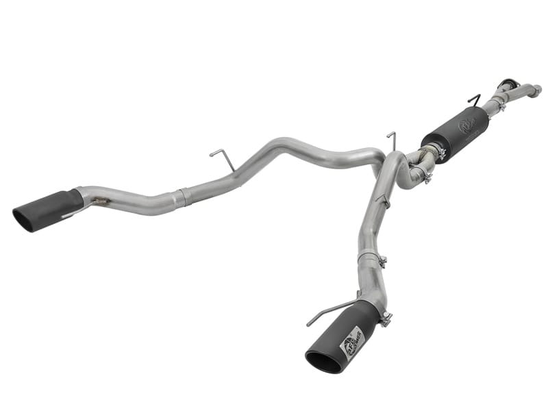 aFe — Rebel Series Cat-Back Exhaust System w/ Black Tip