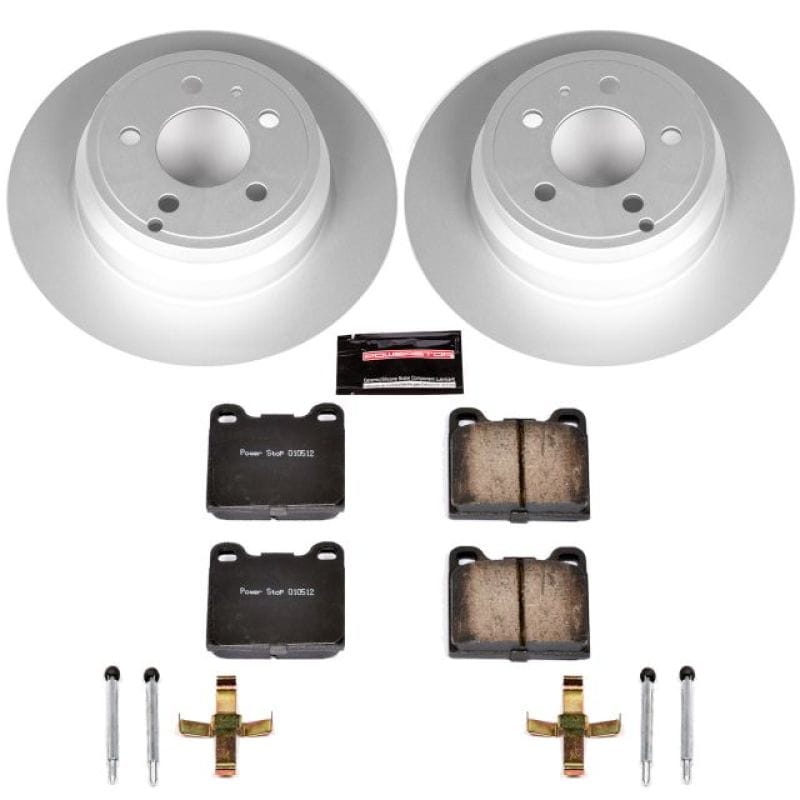 PowerStop — Genuine Geomet Coated Rotor and Carbon-Fiber Ceramic Brake Pad Kit