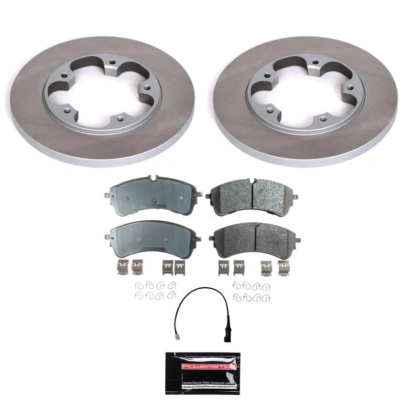 PowerStop — Semi-Coated Rotor and Low-Dust Ceramic Brake Pad Kit