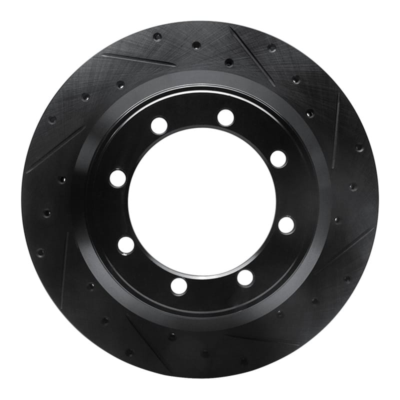 R1 Concepts — R1 Concepts Brake Rotor Drilled and Slotted Black