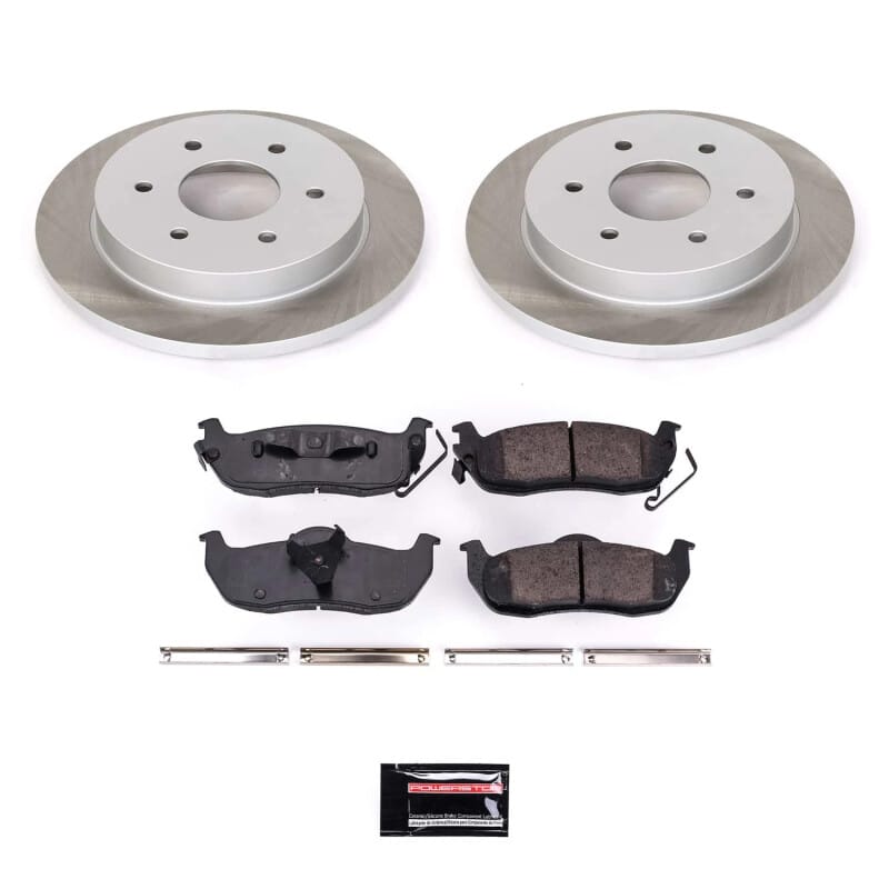 PowerStop — Semi-Coated Rotor and Low-Dust Ceramic Brake Pad Kit