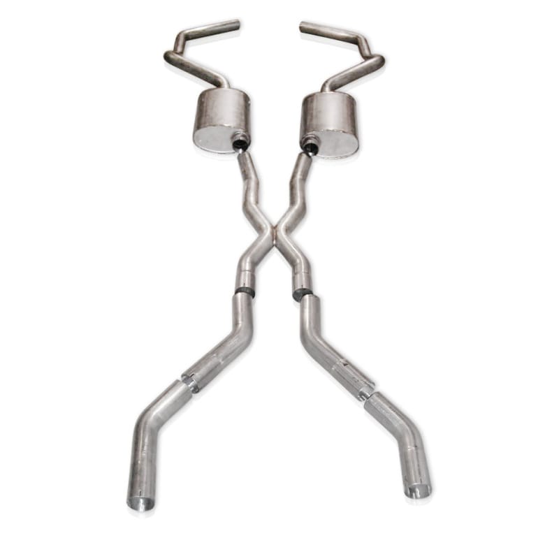 Stainless Works — Stainless Works Catback Dual Turbo Chambered Mufflers Performance Connect