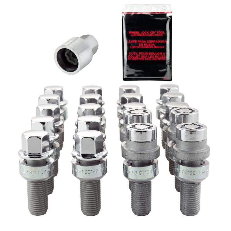 McGard — McGard 5 Lug Hex Install Kit w/Locks (Radius Seat Bolt) M14X1.5 / 17mm Hex / 28.1mm Shank L - Chrome