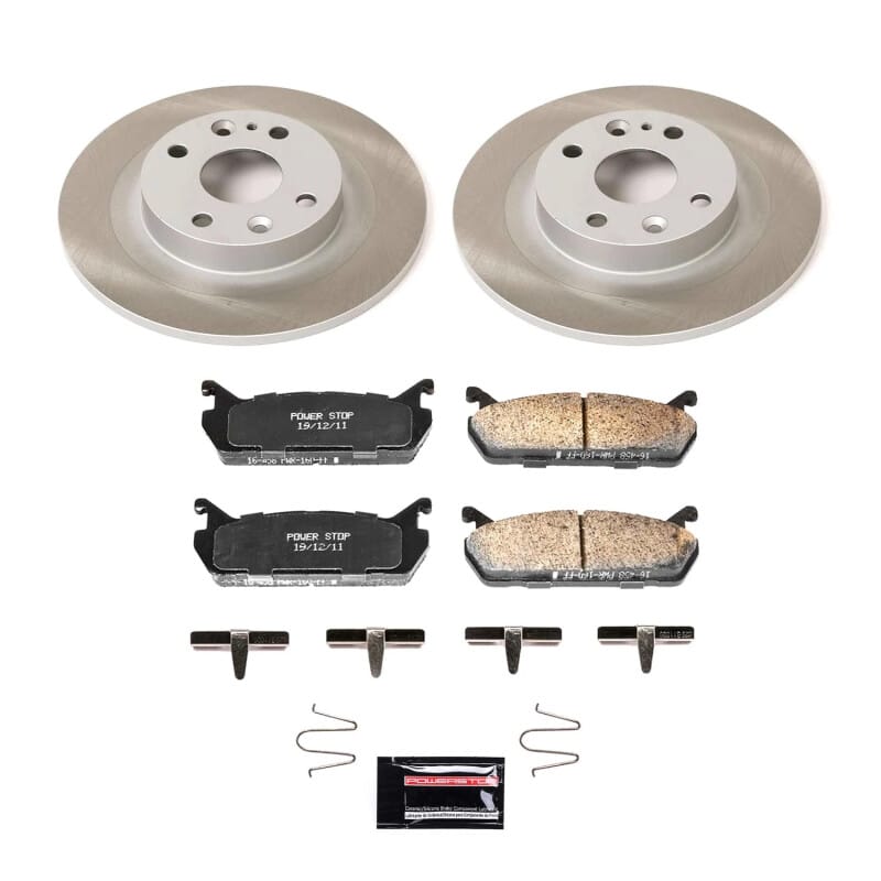 PowerStop — Semi-Coated Rotor and Low-Dust Ceramic Brake Pad Kit