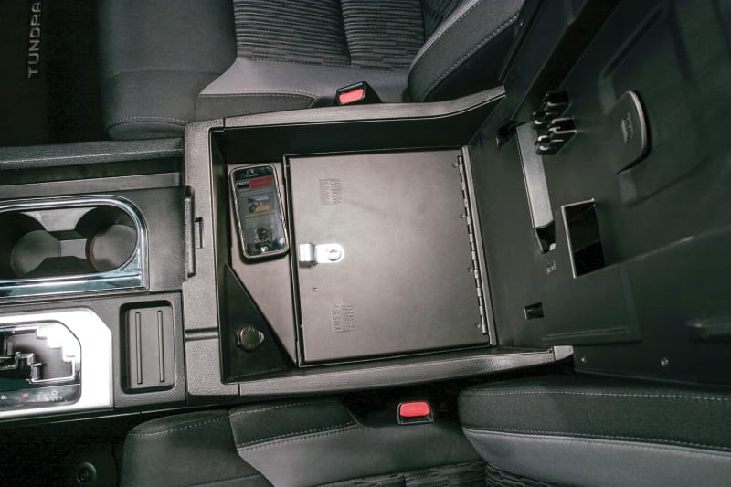 Tuffy Products — Tuffy Console Safe W/ Keyed Lock For Toyota Tundra W/ Flow Thru Console
Console Safe