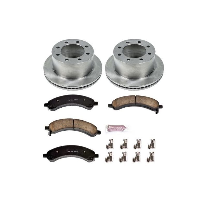 PowerStop — OE Stock Replacement Low-Dust Ceramic Brake Pad and Rotor Kit