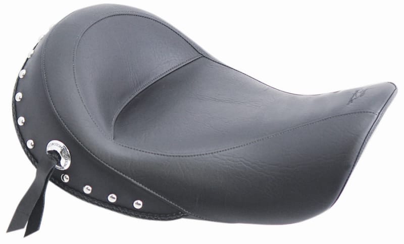 Mustang Motorcycle — Mustang 91-05 Harley Dyna Standard Touring Solo Seat w/Studs - Black