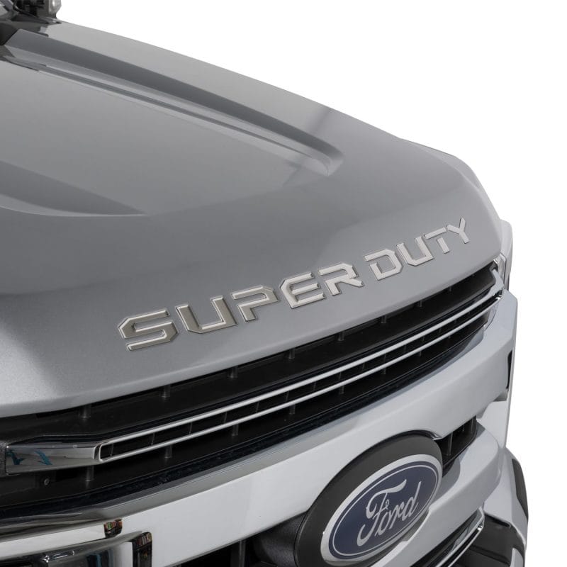 Putco — Putco 2023 Ford Super Duty Hood Lettering Ford Lettering Emblems (Stainless Steel)