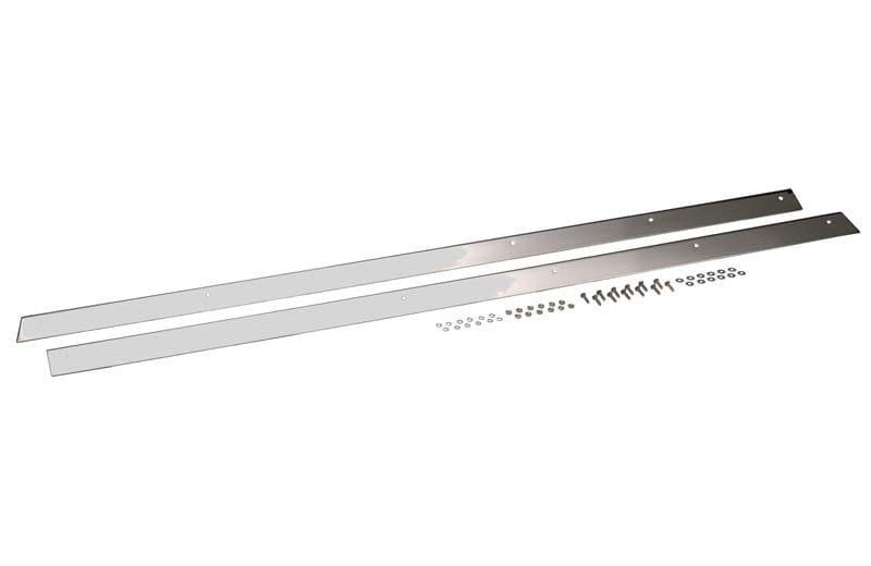 Kentrol — Kentrol 76-86 Jeep CJ7 Rocker Guards Pair - Polished Silver