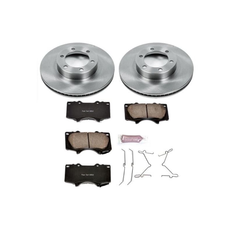 PowerStop — OE Stock Replacement Low-Dust Ceramic Brake Pad and Rotor Kit