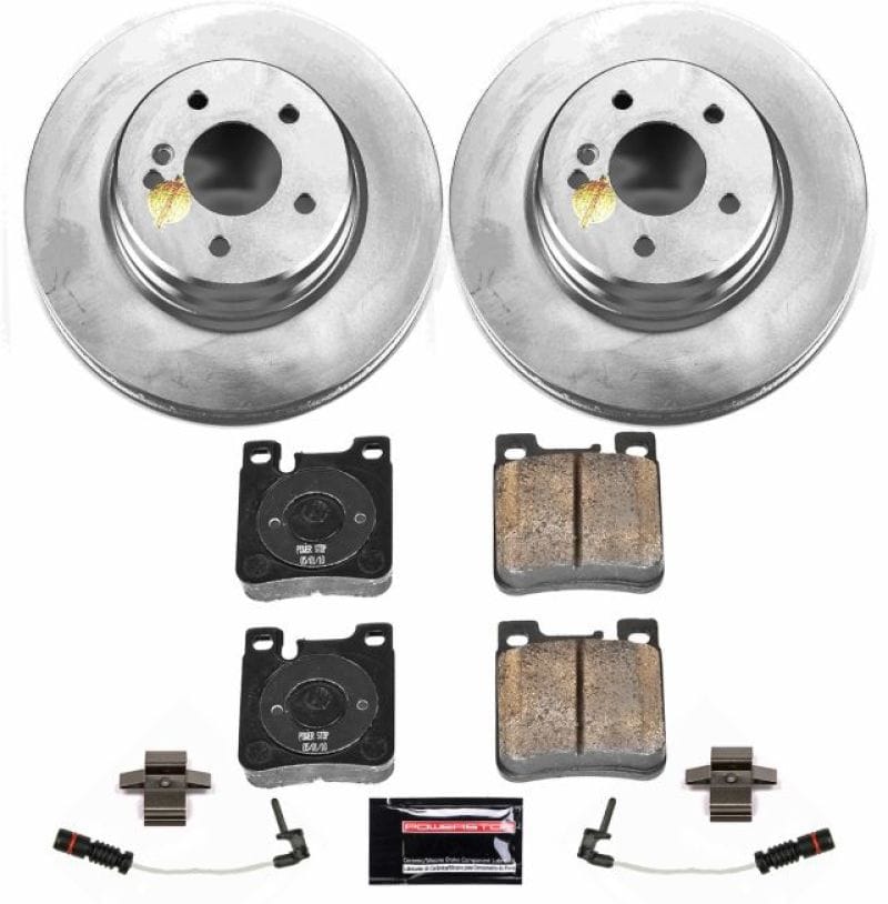 PowerStop — Genuine Geomet Coated Rotor and Carbon-Fiber Ceramic Brake Pad Kit