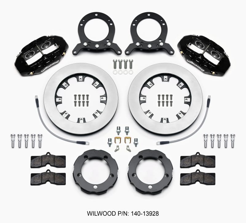 Wilwood — KIT,FRONT,FORD BRONCO,76-77,DANA 44,DISC SPINDLE,D8,12.19,W/LINES