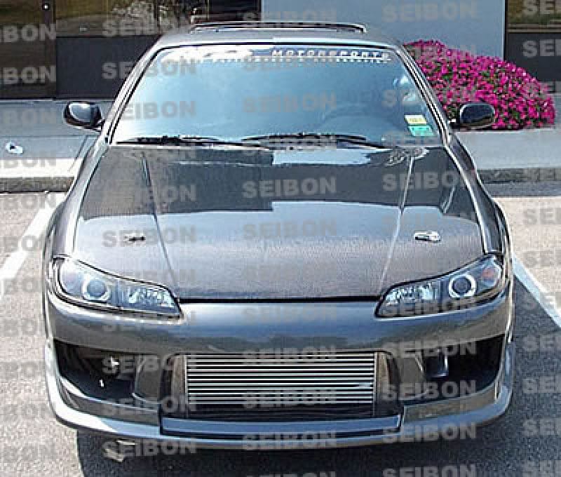 Seibon — Seibon 99-01 Nissan S15 OEM Carbon Fiber Hood