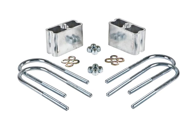 Belltech — Universal 3 in. (w/ 2 deg. taper) Rear Lowering Block Kit
3 INCH LOWERING BLOCK KIT | 2 DEGREE TAPER - 6202